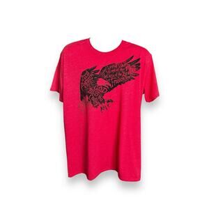 Galt Men's Short Sleeve Graphic T-shirt Proud To Be An American Red Eagle XL